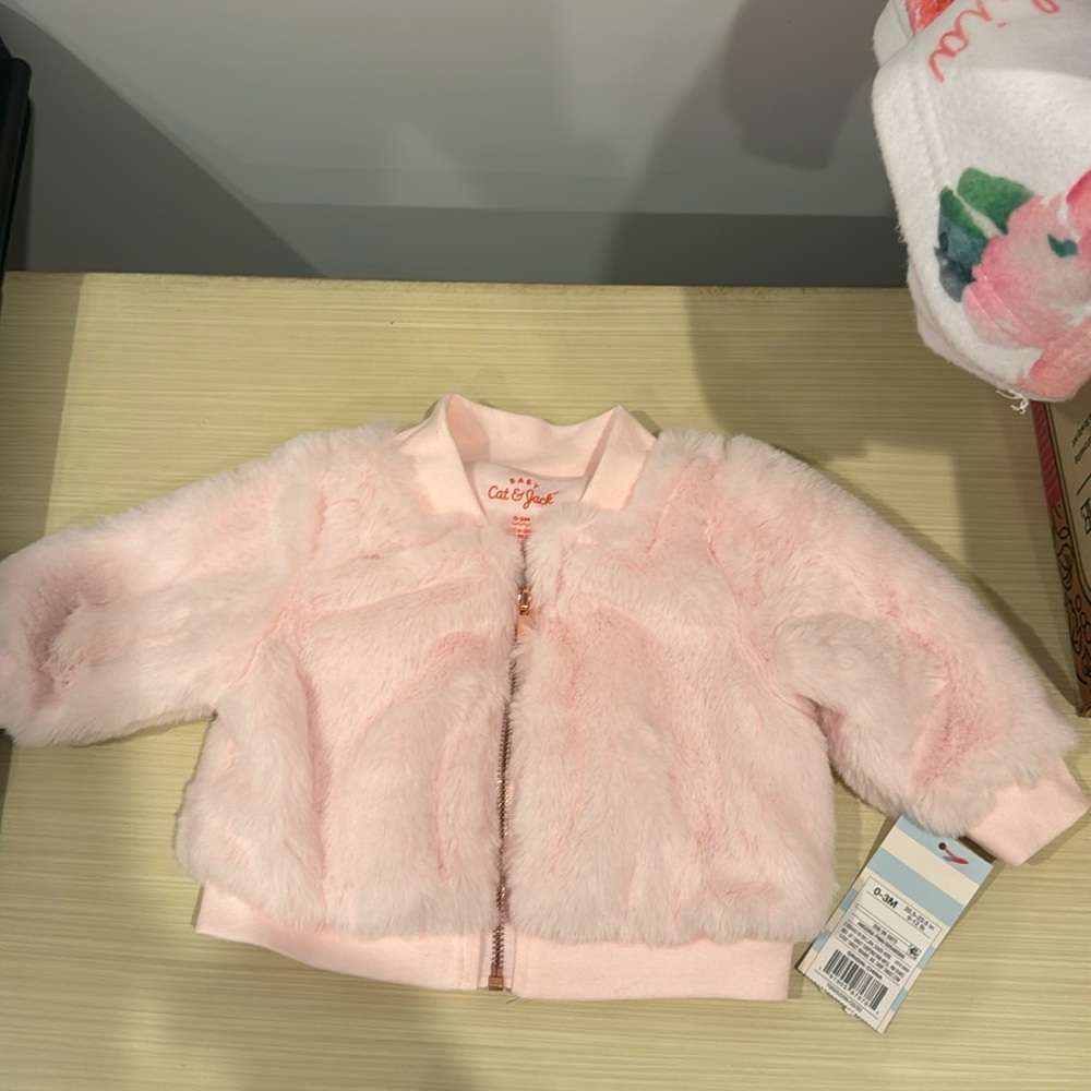 Baby cat & jack pink jacket